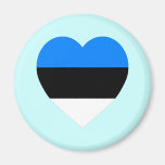Estonia Flag Heart Refrigerator Magnets