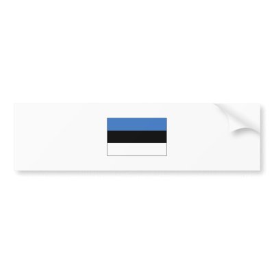 Estonia FLAG International Bumper Stickers by flagshirt
