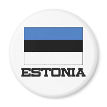 Estonia Flag Fridge Magnet