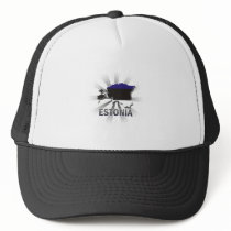 Estonia Flag Map 2.0 Hats