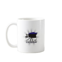 Estonia Flag Map 2.0 Coffee Mug