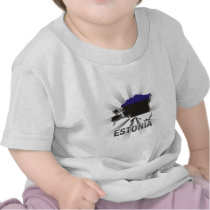 Estonia Flag Map 2.0 T-shirts