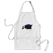 Estonia flag map aprons