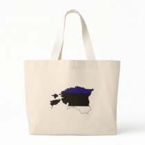 Estonia flag map canvas bags