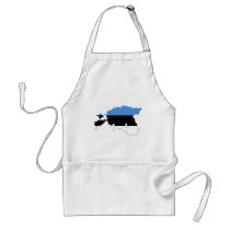 Estonia Flag map EE Aprons