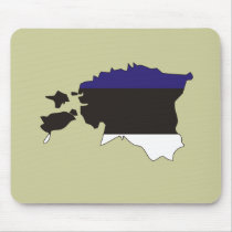 Estonia flag map mouse mats