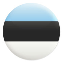 Estonia Flag Round Stickers