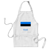 Estonia Flag with Name in Estonian Apron