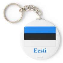 Estonia Flag with Name in Estonian