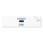ESTONIA GIRL bumper stickers