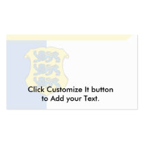 Estonia - Lieutenant General, Estonia Business Card Template