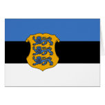 Estonia- Minister Of Defence, Estonia flag cards