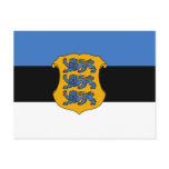 Estonia- Minister Of Defence, Estonia flag Post Cards