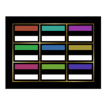 Estonia Multihue Flags Postcard