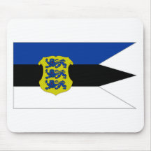 Estonia Naval Ensign Flag Mouse Pad