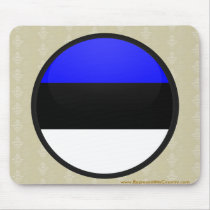 Estonia quality Flag Circle Mousepads