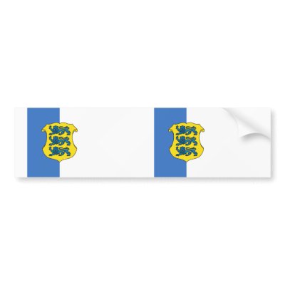 Estonia - Rear Admiral, Estonia flag Bumper Sticker by FlagLibrary