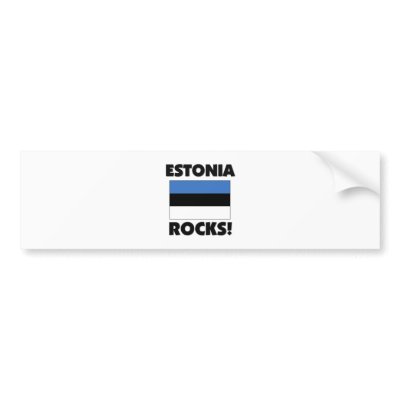 Estonia Rocks Bumper Stickers by flagshirt