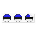 Estonia Roundel quality Flag Bumper Stickers
