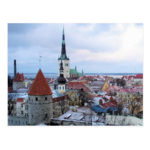 Estonia Skyline Postcard