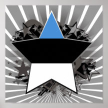 Estonia Star Poster