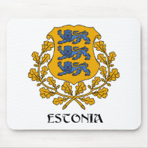 ESTONIA - symbol/coat of arms/flag/colors/emblem Mousepad