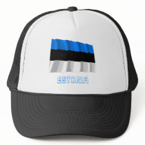 Estonia Waving Flag with Name