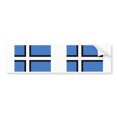 Estonian Alternative Proposal, Estonia flag Bumper Sticker by FlagLibrary