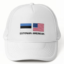 Estonian American Trucker Hat