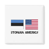 Estonian American Refrigerator Magnets