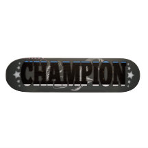 Estonian and a Champion Custom Skate Board