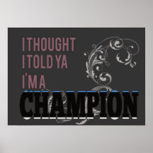 Estonian and a Champion Print