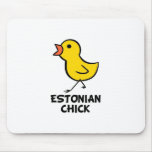 Estonian Chick Mouse Pads