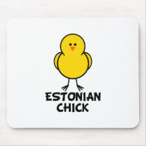 Estonian Chick Mouse Pads