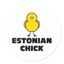 Estonian Chick Sticker