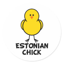 Estonian Chick Sticker