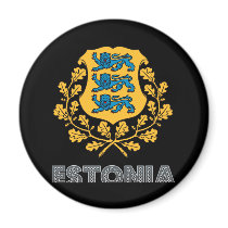 Estonian Emblem Fridge Magnets