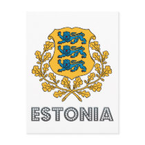Estonian Emblem Post Card