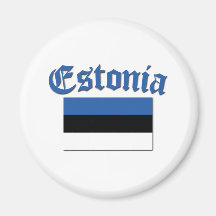 Estonian Flag Fridge Magnets