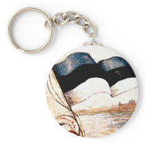 Estonian Flag Keychain