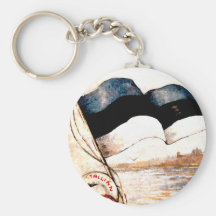 Estonian Flag Keychain