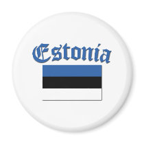 Estonian Flag Fridge Magnets