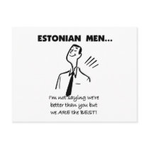 Estonian Men Are Best Postcards