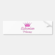 Estonian Princess Bumper Sticker
