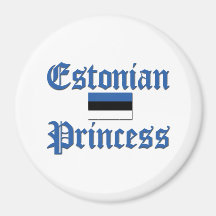 Estonian Princess Fridge Magnet