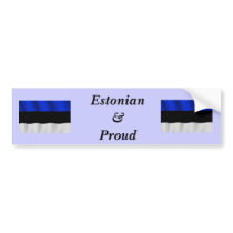 Estonian & Proud - Bumper Sticker