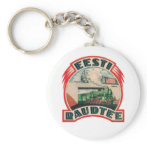Estonian Railroad Keychain