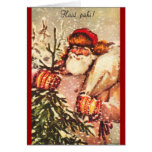 Estonian Santa Claus Christmas Card cards
