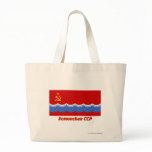 Estonian SSR Flag with Name Canvas Bags