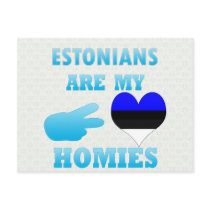 Estonians are my Homies Postcards